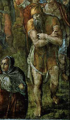 Файл:Michelagelo Cruzifixion Peter detail.jpg
