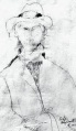 Амедео Модильяни: Марк Талов, карандашный портрет, октябрь 1919